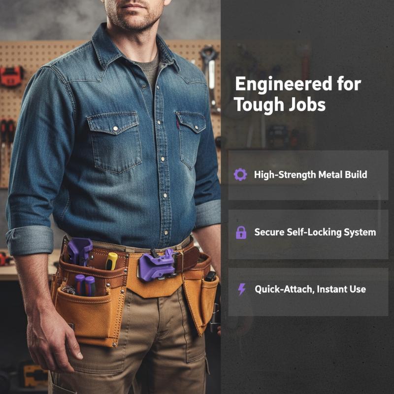 Power Tools Software - Samozaciskowy uchwyt na wiertarkę z klipsem