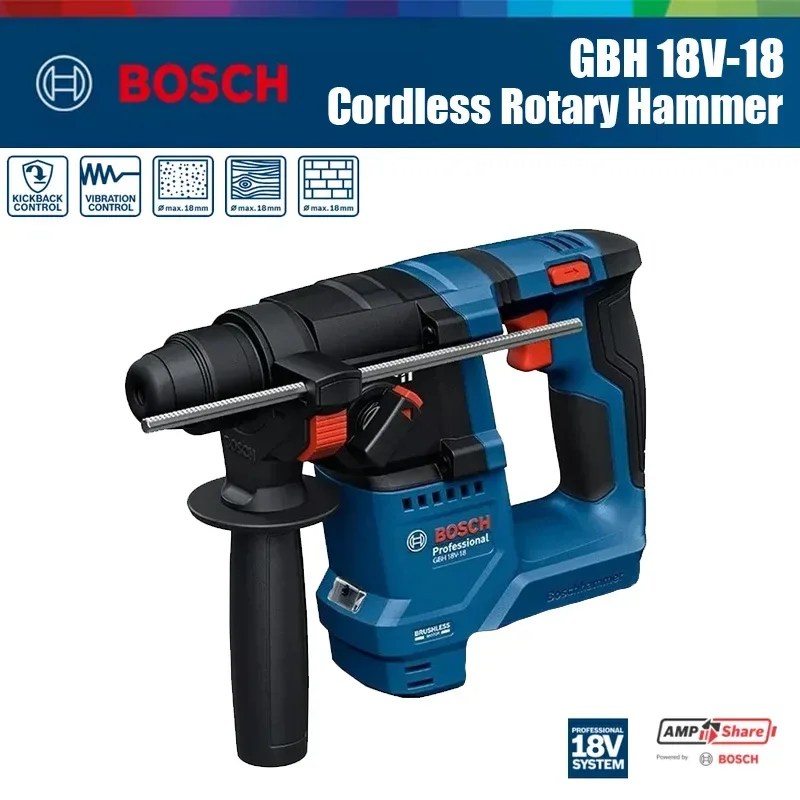 Power Tools Hammer - Bosch GBH 18V-18 Bezprzewodowy Młotowiertarka 1.5J