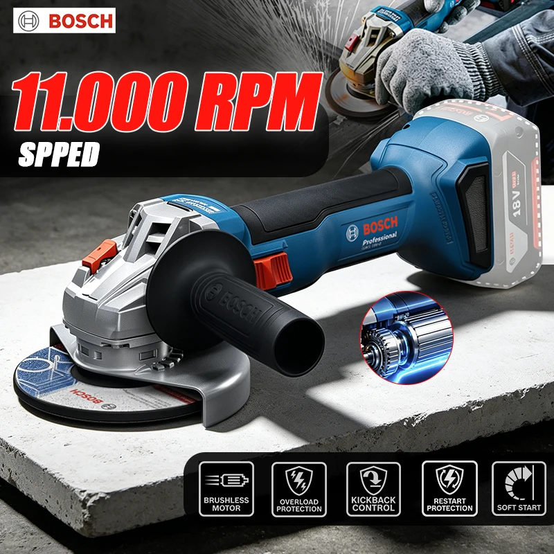 Power Tools Professional - Szlifierka kątowa akumulatorowa BOSCH GWS 18V-8