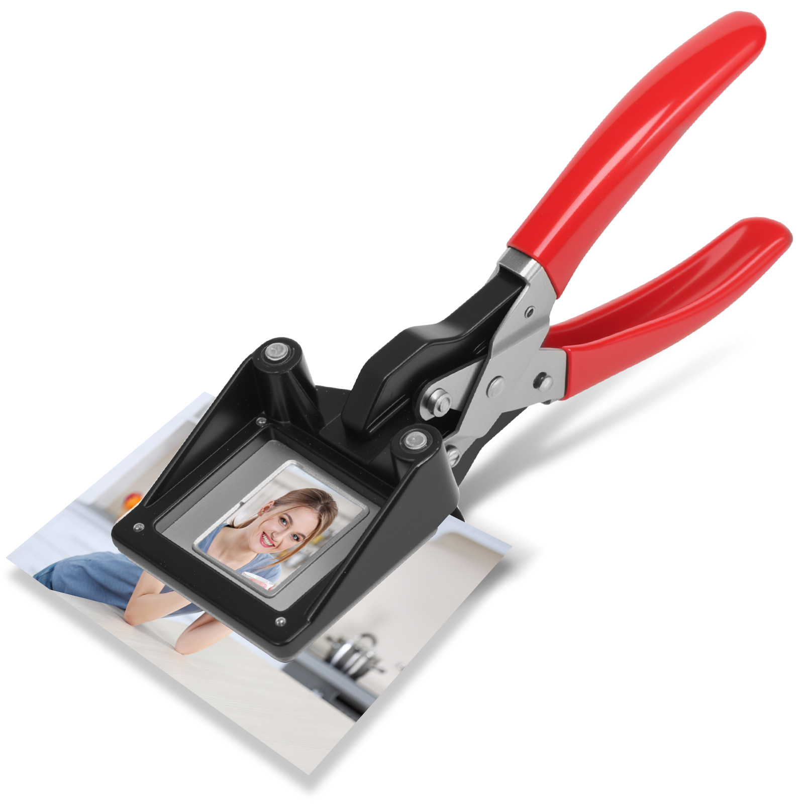 Power Tools Software - Ręczny wykrojnik do zdjęć paszportowych 3x4cm/2.5x3.2cm,
