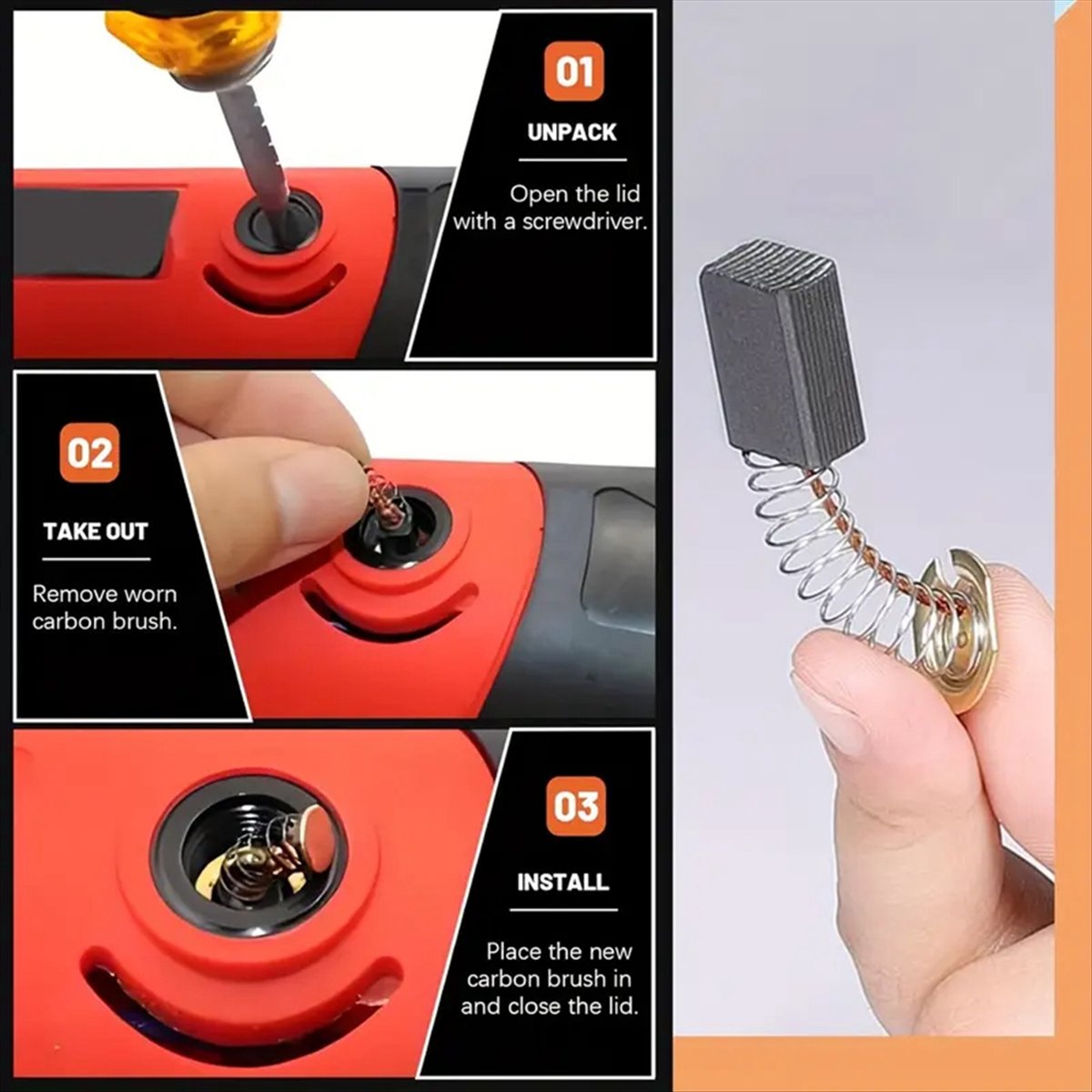 DT89 HOT 46 szt. Szczotki węgl – Power Tools Carbon Brush recenzja i cena